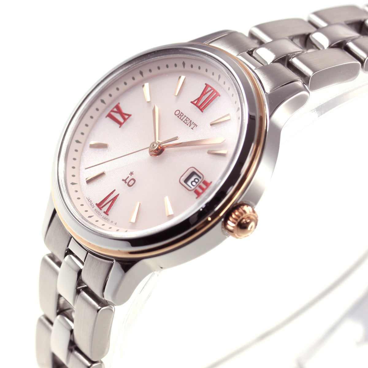 ORIENT iO NATURAL & PLAIN LIGHTCHARGE RN-WG0006P Pink Women's Watch