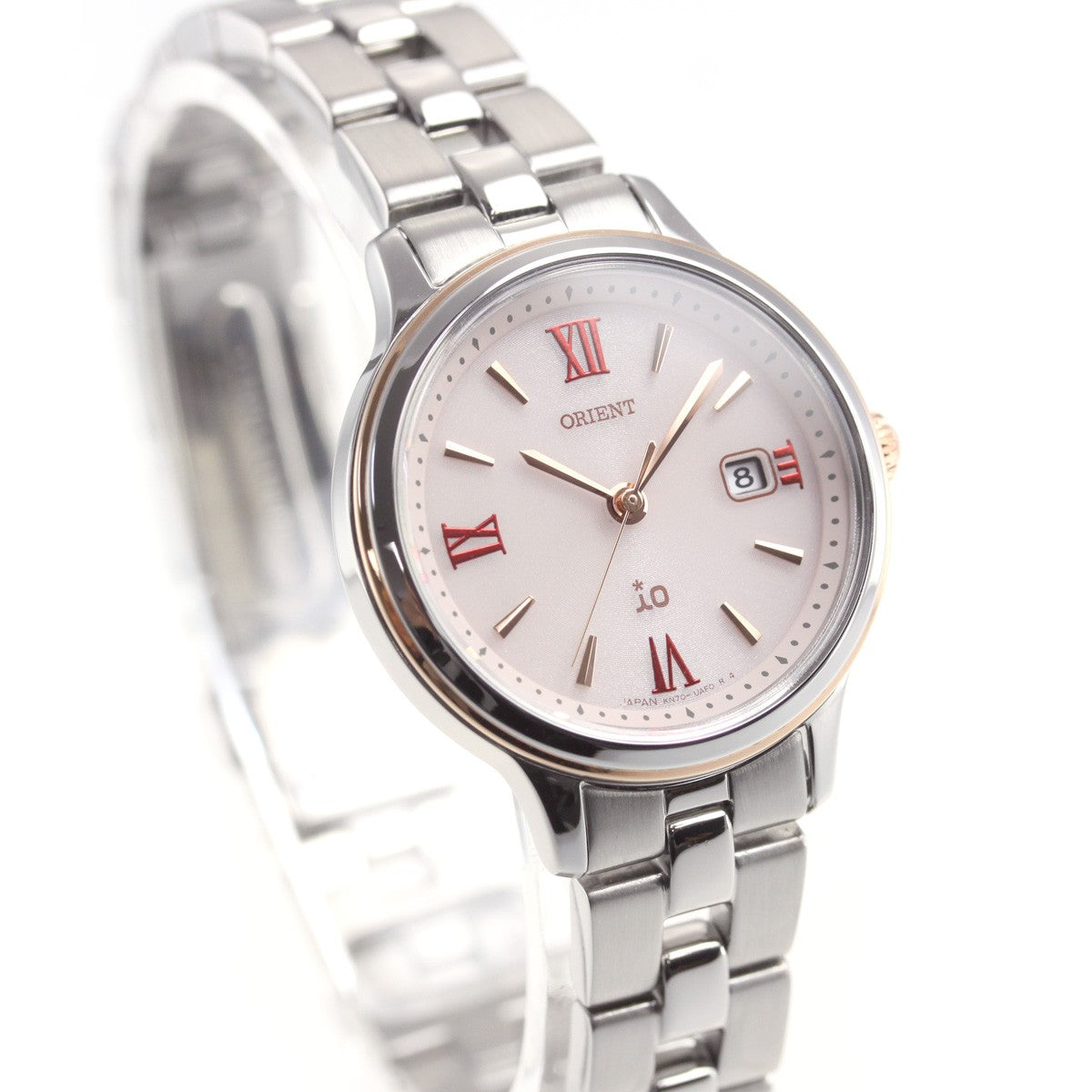 ORIENT iO NATURAL & PLAIN LIGHTCHARGE RN-WG0006P Pink Women's Watch