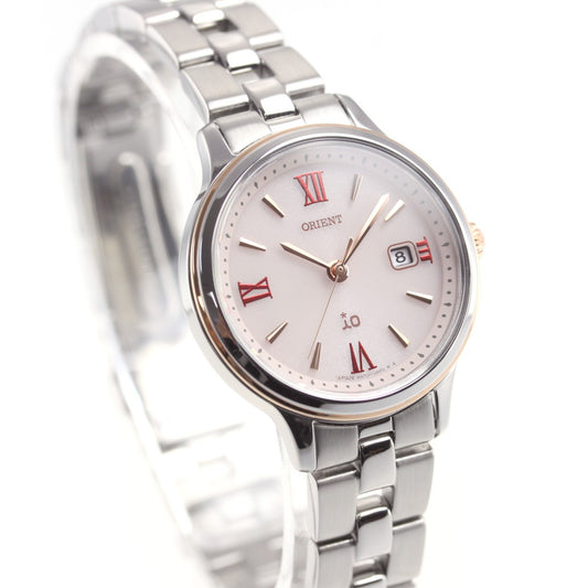 ORIENT iO NATURAL & PLAIN LIGHTCHARGE RN-WG0006P Pink Women's Watch