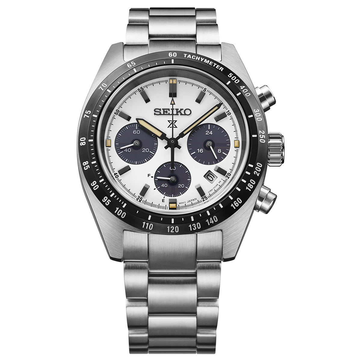SEIKO Prospex SBDL125 White Solar Chronograph Men's Watch - Neel detail