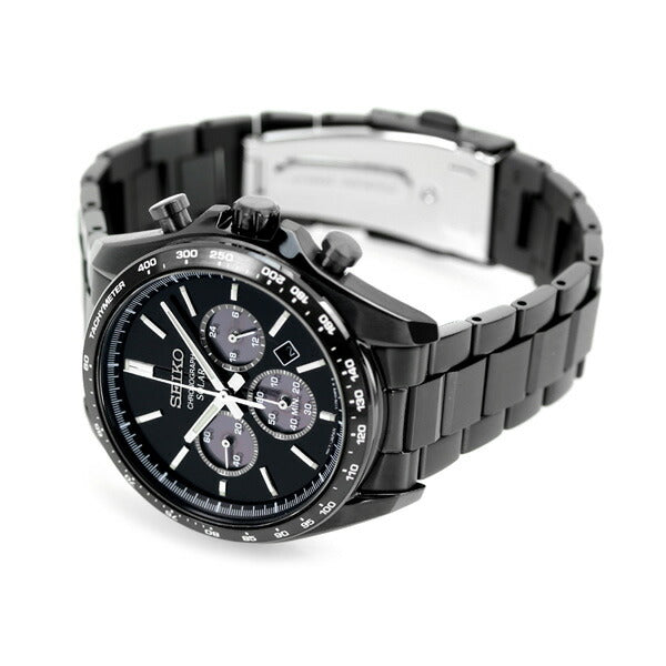 SEIKO SELECTION SBPY169 Black Solar Chronograph Men's Watch