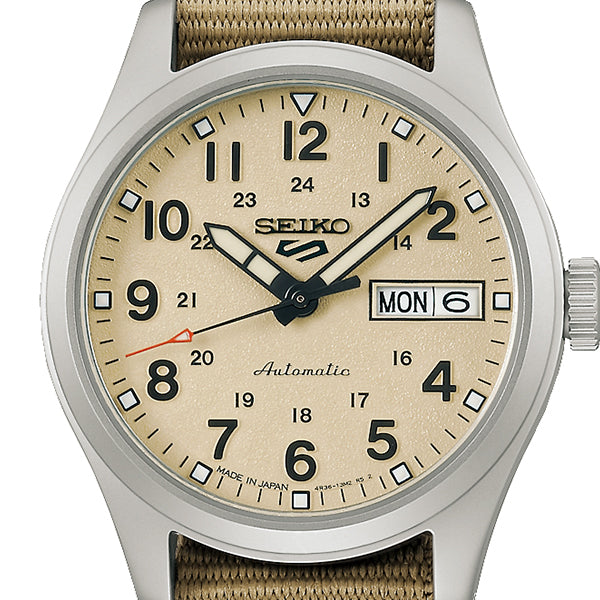 SEIKO 5 Sports SBSA199 Beige Suit Style Mechanical Men's Watch - product image 2