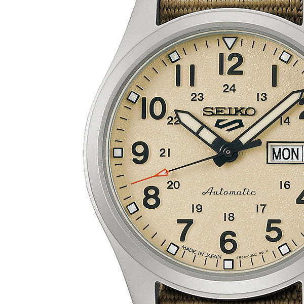 SEIKO 5 Sports SBSA199 Beige Suit Style Mechanical Men's Watch - product image 3