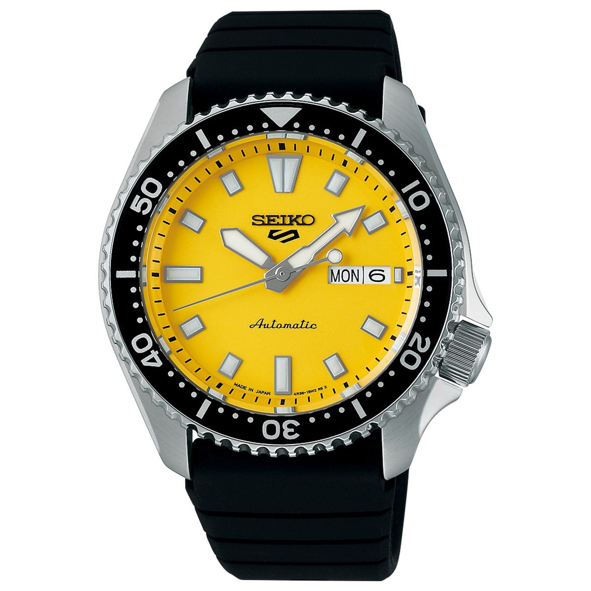 SEIKO 5 Sports SBSA307 Yellow Stainless Steel Automatic Men's Watch