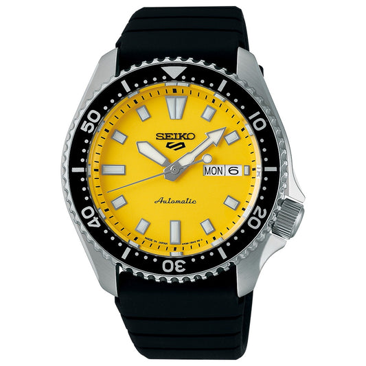 SEIKO 5 Sports SBSA307 Yellow Stainless Steel Automatic Men's Watch