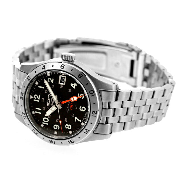Seiko 5 Sports セイコー5 スポーツ フィールド GMT スタイル 自動巻き 腕時計 ブランド メンズ Field Series SBSC011 ブラック : 腕時計のななぷれ - 通販 - Yahoo!ショッピング