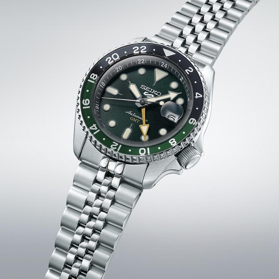 SEIKO 5 Sports GMT Green Dial Men's Watch SBSC019