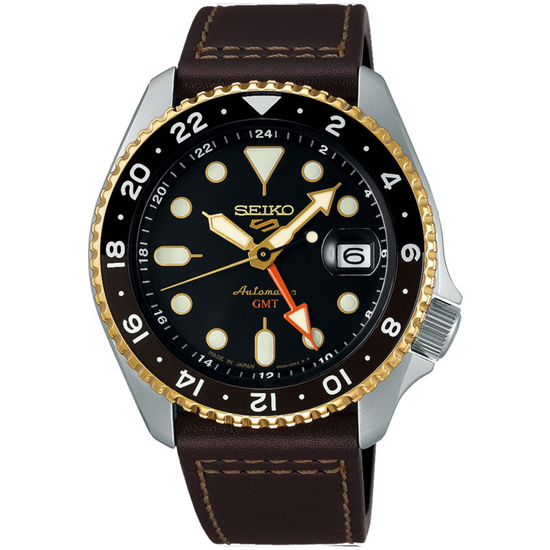 SEIKO 5 Sports SBSC020 Black SKX Sports Style GMT Men's Watch