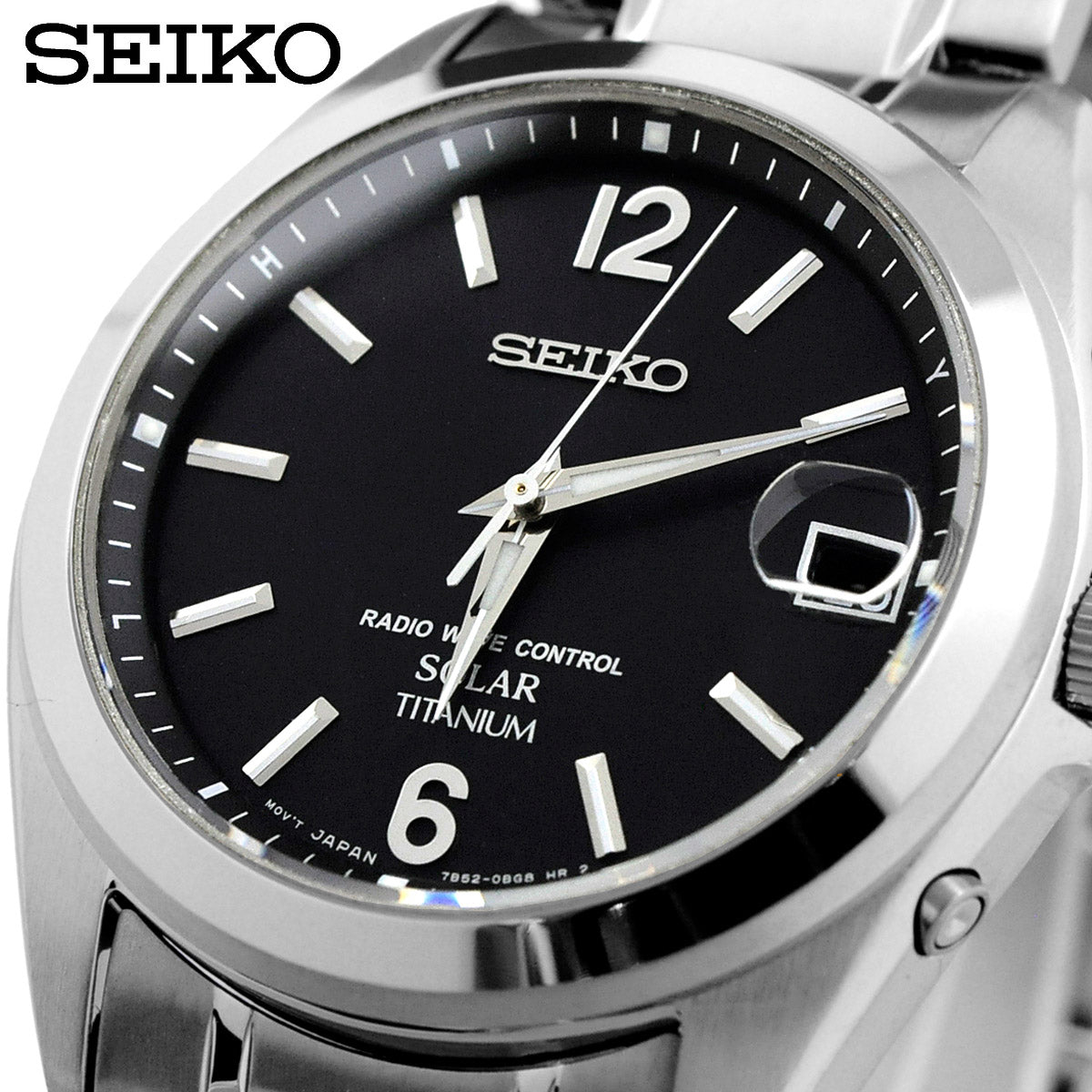 SEIKO SBTM229 Titanium Black Solar Men's Watch