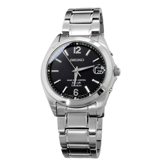 SEIKO SBTM229 Titanium Black Solar Men's Watch