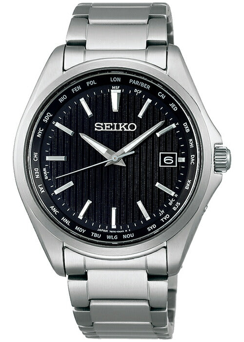 SEIKO Selection SBTM291 Black Solar Radio Men's Watch
