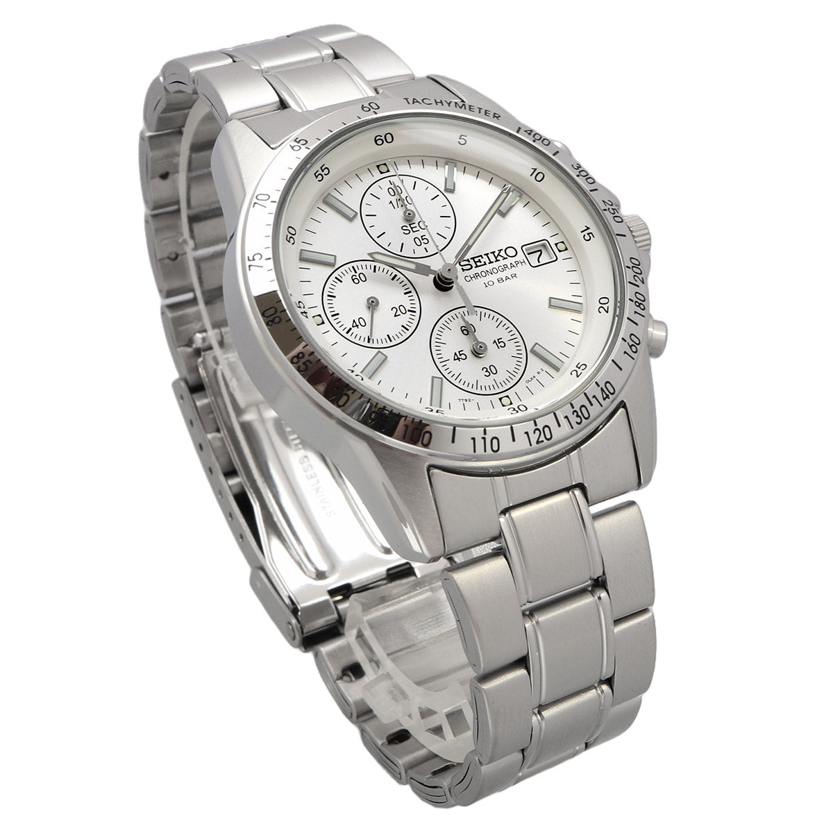 SEIKO SPIRIT SBTQ039 Beige Quartz Chronograph Men's Watch