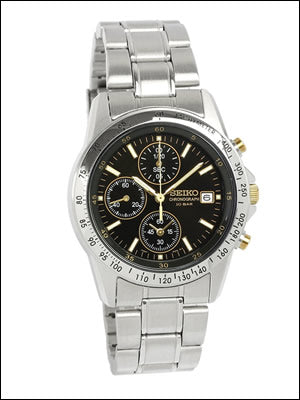 SEIKO Spirit Black Dial Quartz Men's Watch SBTQ043