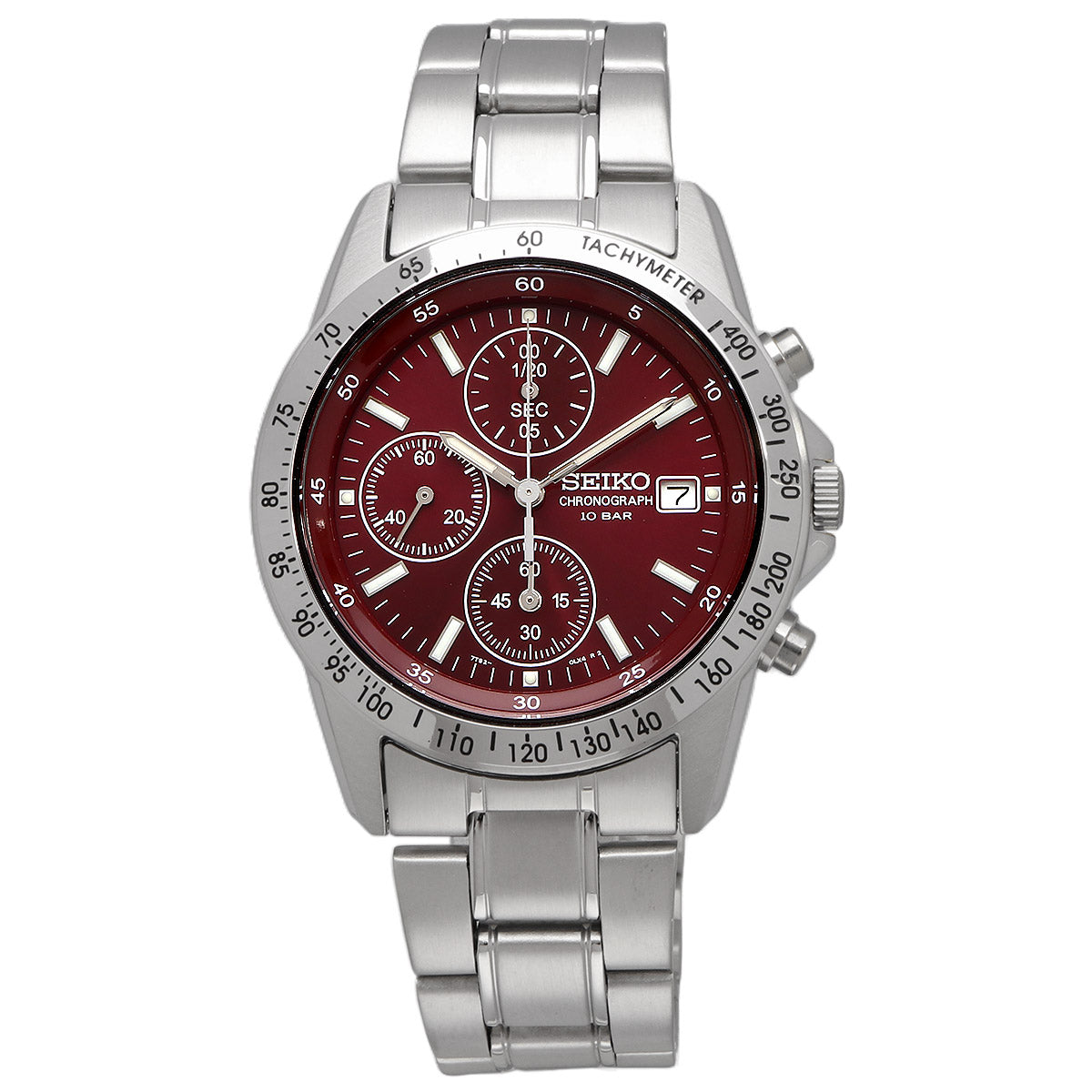 SEIKO Spirit Chronograph Red Dial Men's Watch SBTQ045