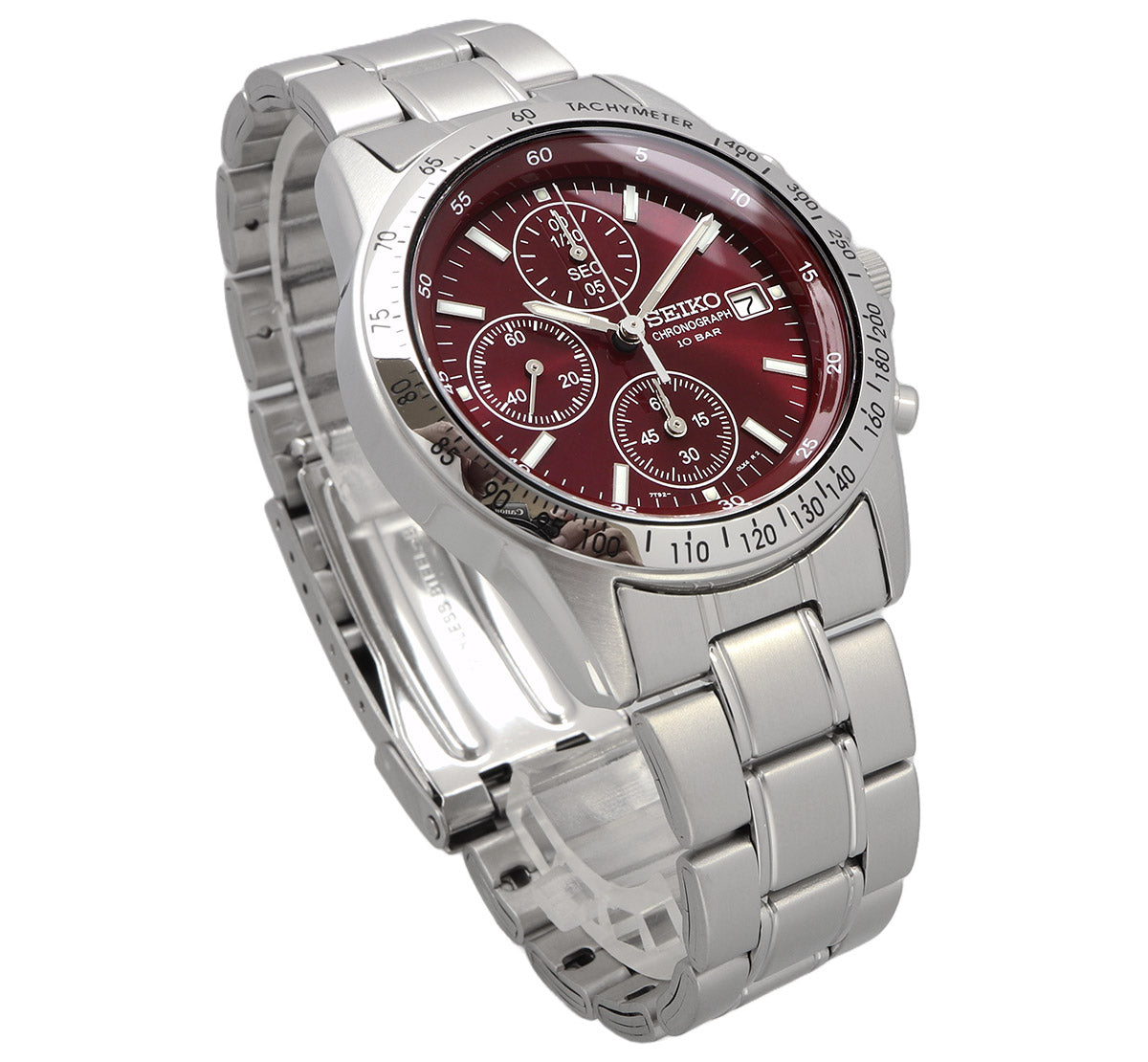 SEIKO Spirit Chronograph Red Dial Men's Watch SBTQ045