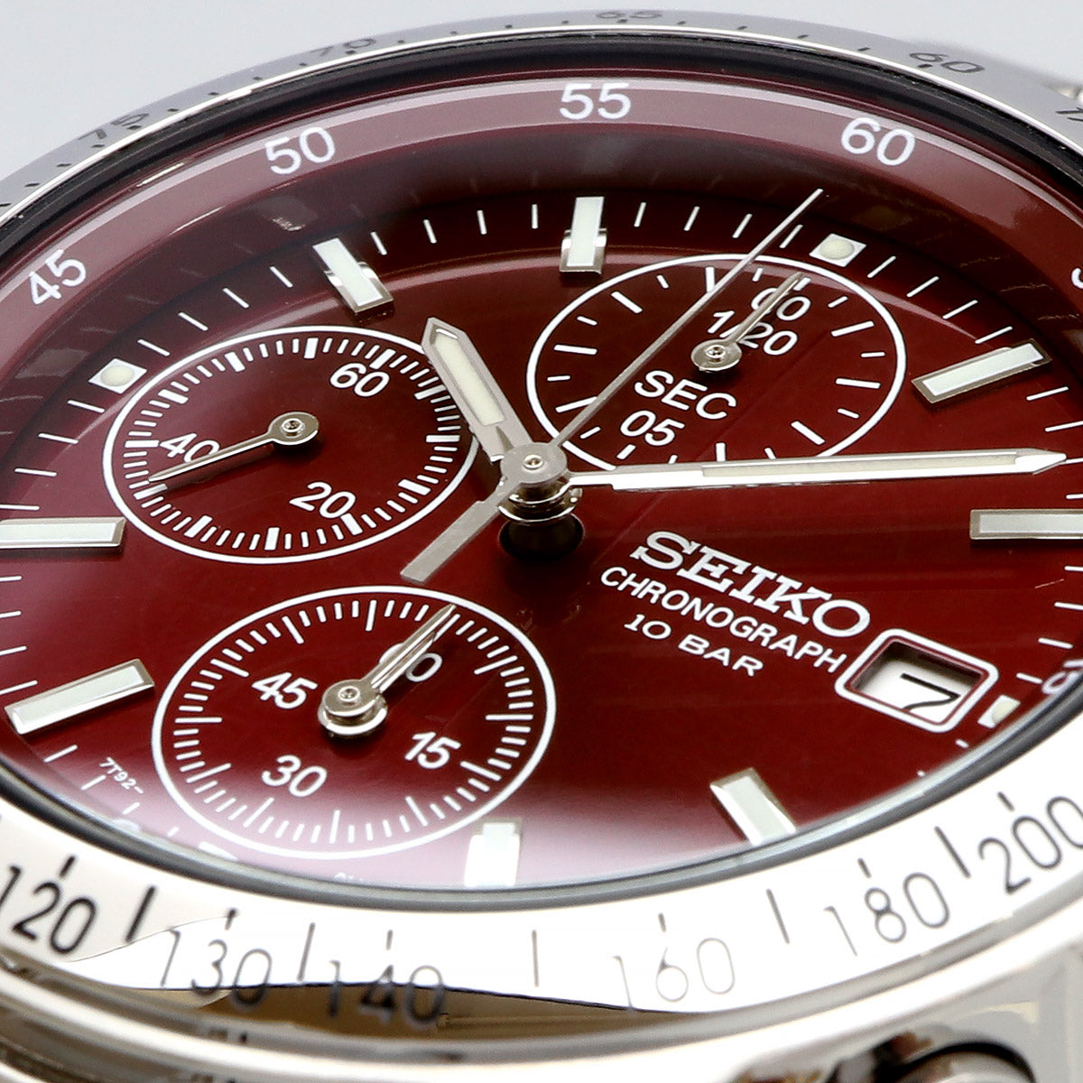 SEIKO Spirit Chronograph Red Dial Men's Watch SBTQ045