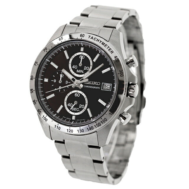SEIKO SPIRIT Chronograph SBTR005 Black Men's Watch