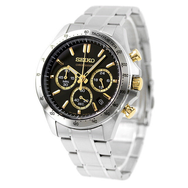 SEIKO Spirit Chronograph Black Dial Men's Watch SBTR015