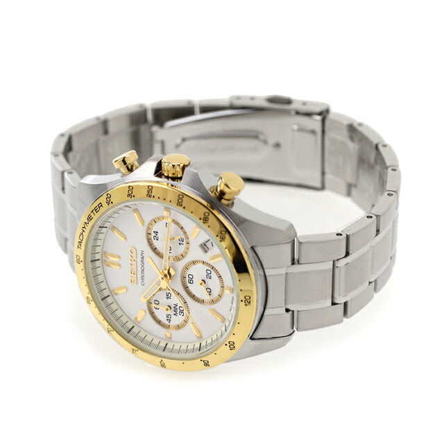 SEIKO Spirit Chronograph White Dial Men's Watch SBTR024