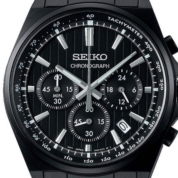 SEIKO Selection S Series SBTR037 Black Chronograph Men's Watch