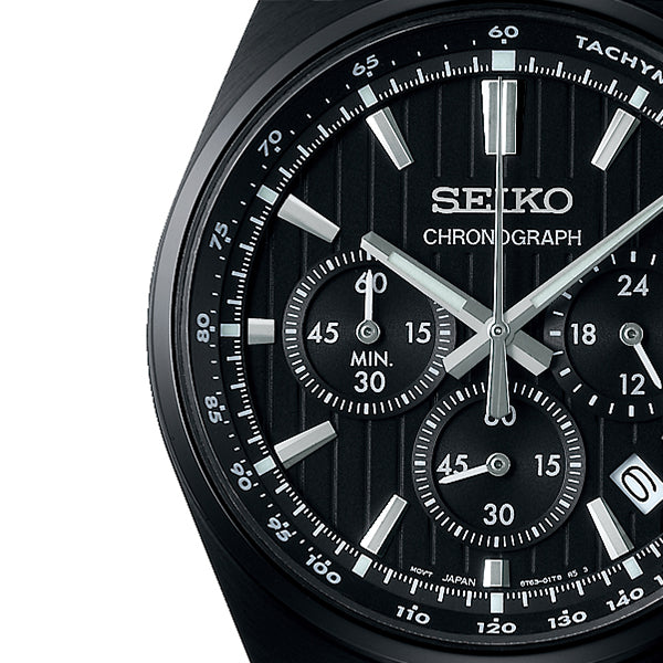 SEIKO Selection S Series SBTR037 Black Chronograph Men's Watch