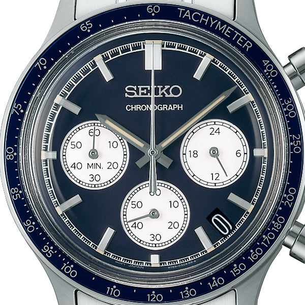SEIKO SELECTION SBTR053 Navy Blue Chronograph Stainless Men's Watch