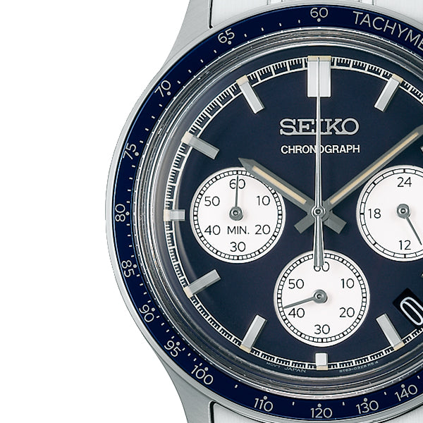 SEIKO SELECTION SBTR053 Navy Blue Chronograph Stainless Men's Watch