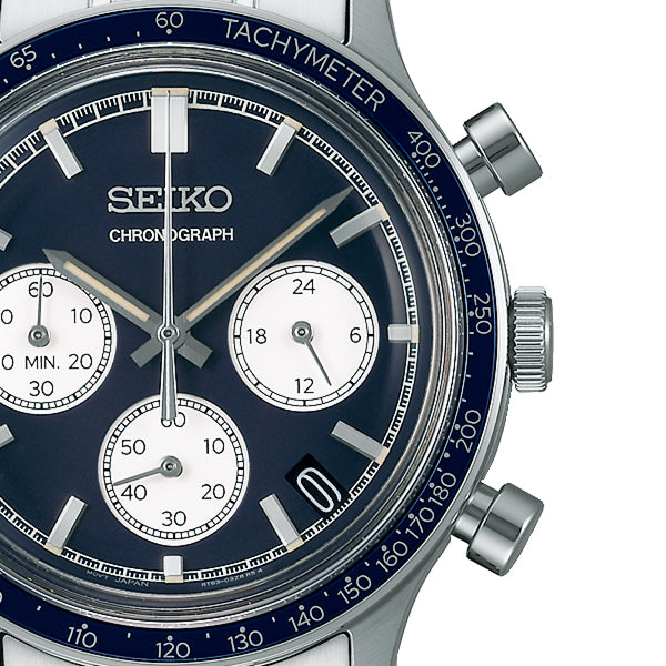SEIKO SELECTION SBTR053 Navy Blue Chronograph Stainless Men's Watch