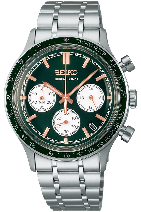 SEIKO Selection SBTR057 Green Chronograph Men's Watch