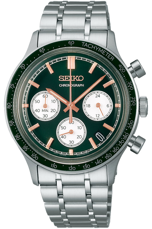 SEIKO Selection SBTR057 Green Chronograph Men's Watch