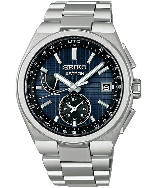 SEIKO Astron SBXY065 Navy Solar Radio Men's Watch