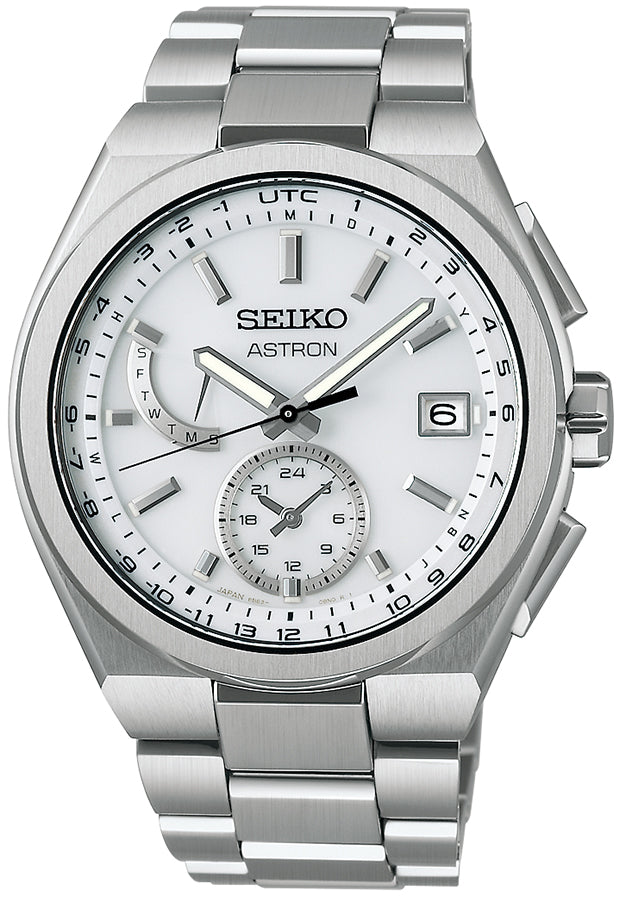SEIKO ASTRON NEXTER SBXY085 White Solar World Time Men's Watch