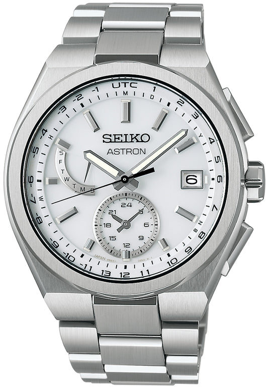 SEIKO ASTRON NEXTER SBXY085 White Solar World Time Men's Watch