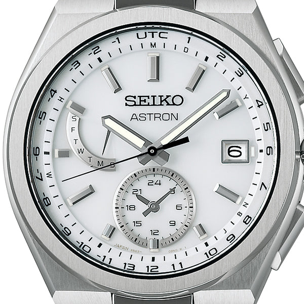SEIKO ASTRON NEXTER SBXY085 White Solar World Time Men's Watch