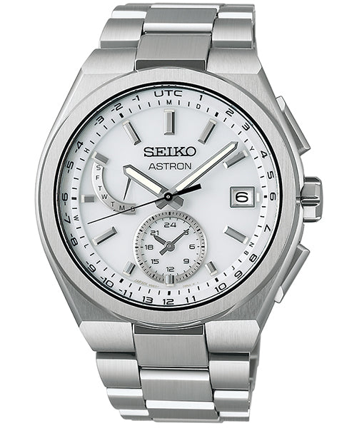 SEIKO ASTRON NEXTER SBXY085 White Solar World Time Men's Watch