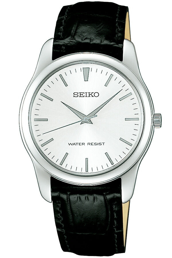 SEIKO SCXP031 Black Silver Stainless Steel Unisex Watch - The Clock House front