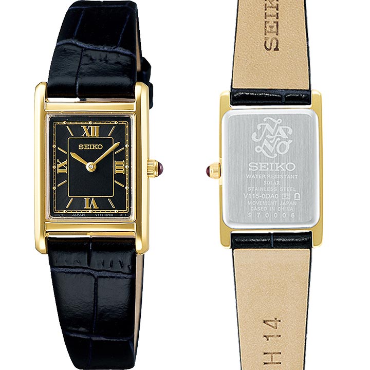 SEIKO SELECTION Nano Universe STPR070 Black Gold Solar Women's Watch