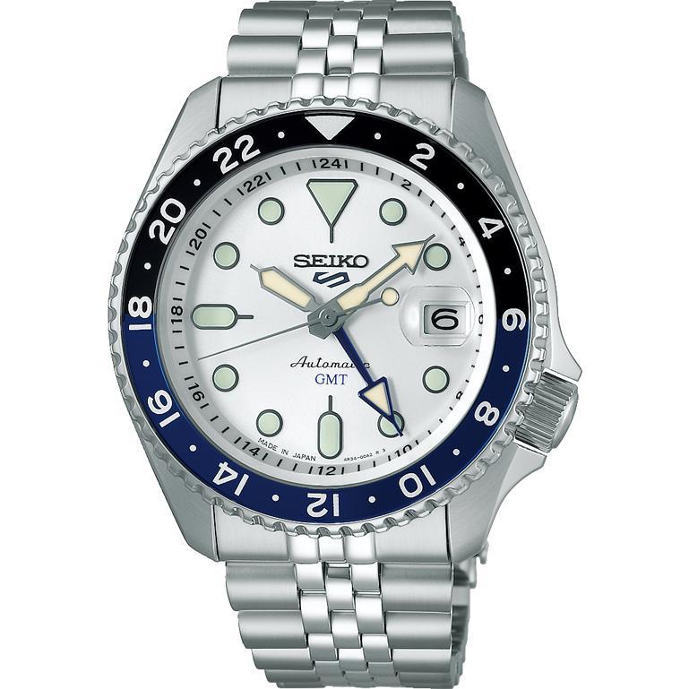 SEIKO 5 Sports SBSC017 White SKX Sports Style GMT Men's Watch