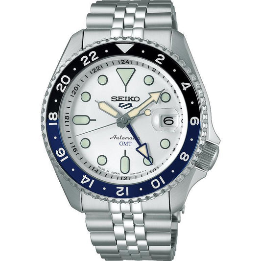 SEIKO 5 Sports SBSC017 White SKX Sports Style GMT Men's Watch