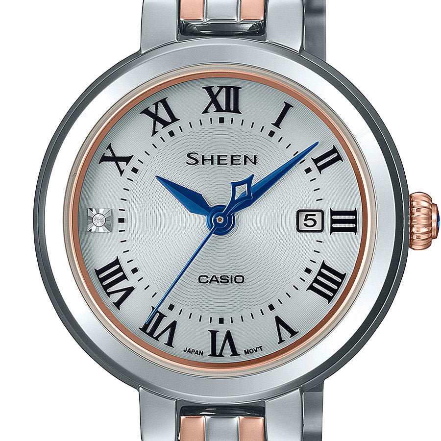 CASIO SHEEN SHS-4530SPGJ-7 Silver Rose Gold Solar Women's Watch product image