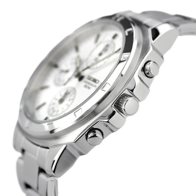 SEIKO Chronograph SND187P1 SND187P SND187 White Men's Watch