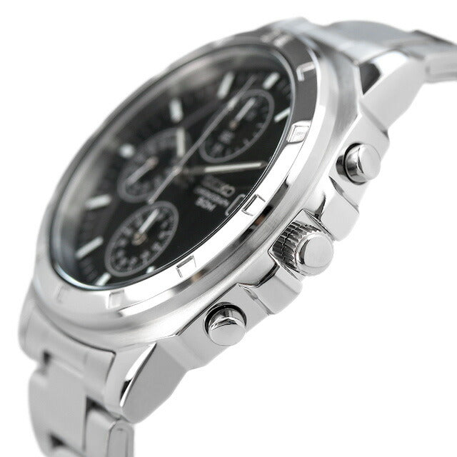 SEIKO SND191P1 Black Chronograph Men's Watch