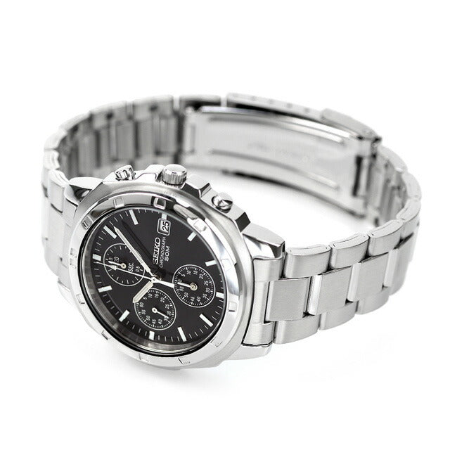 SEIKO SND191P1 Black Chronograph Men's Watch