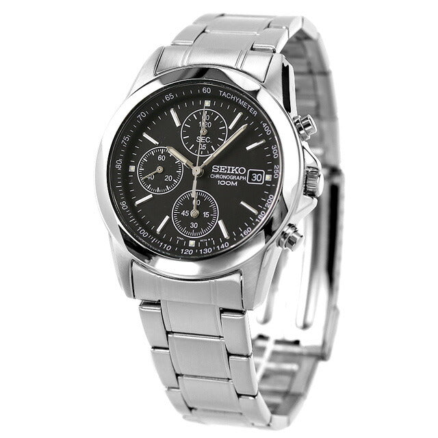 SEIKO Chronograph SND309P1 SND309 SND309P Black Men's Watch