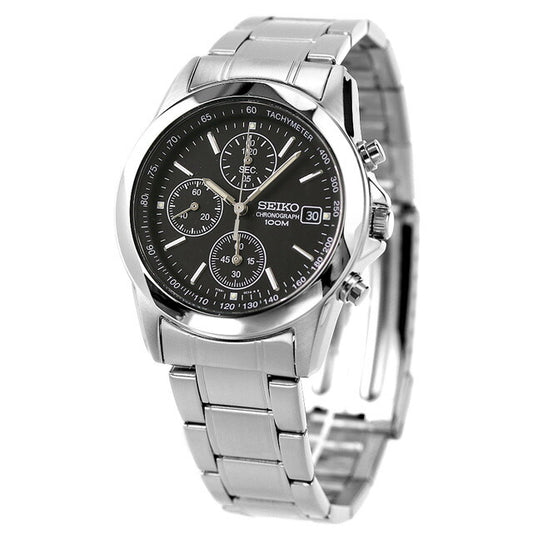 SEIKO Chronograph SND309P1 SND309 SND309P Black Men's Watch