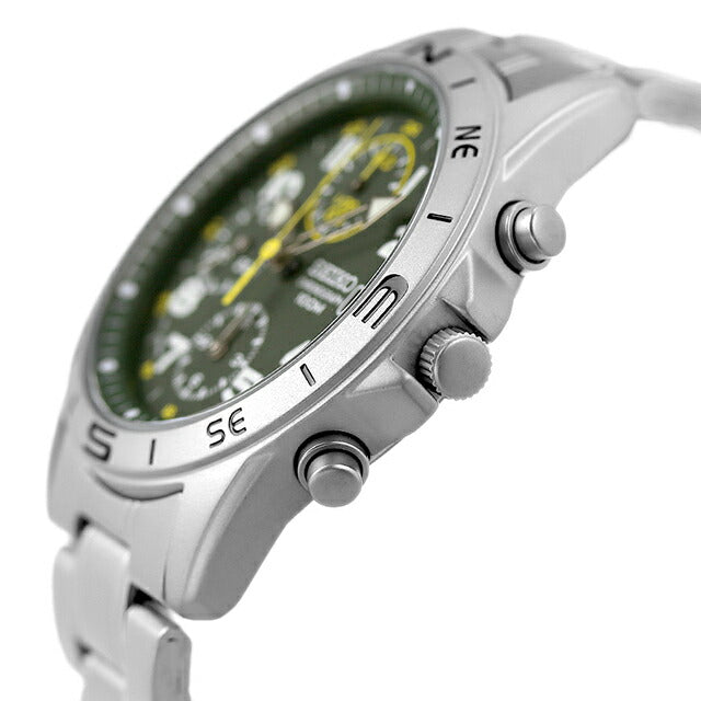 SEIKO SND377P1 Dark Olive Green Chronograph Men's Watch