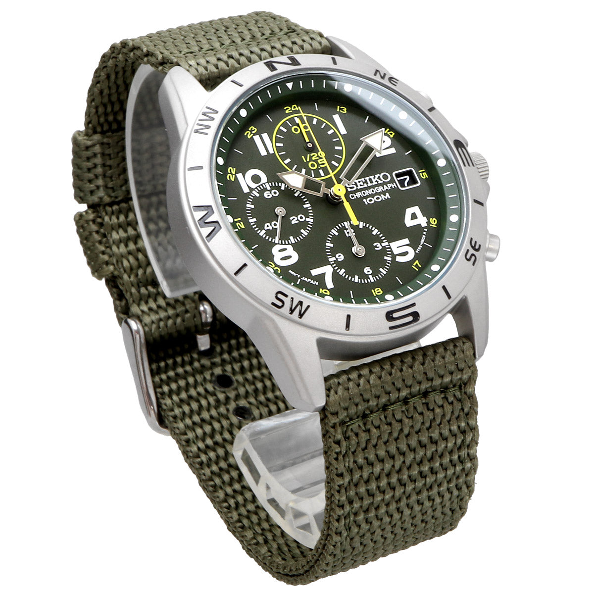 SEIKO SND377R Green Chronograph Men's Watch