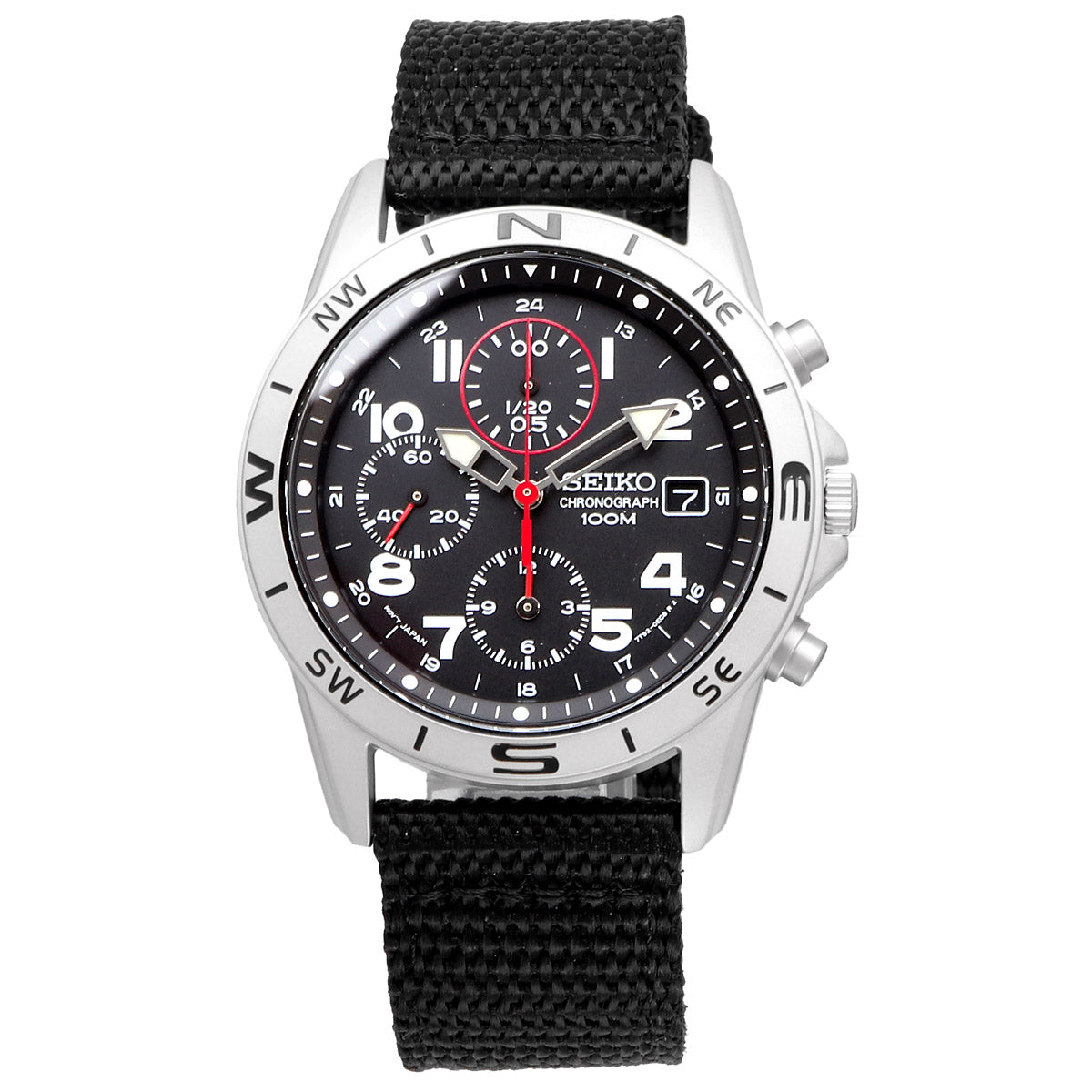 SEIKO Chronograph Black Dial Men's Watch SND399P