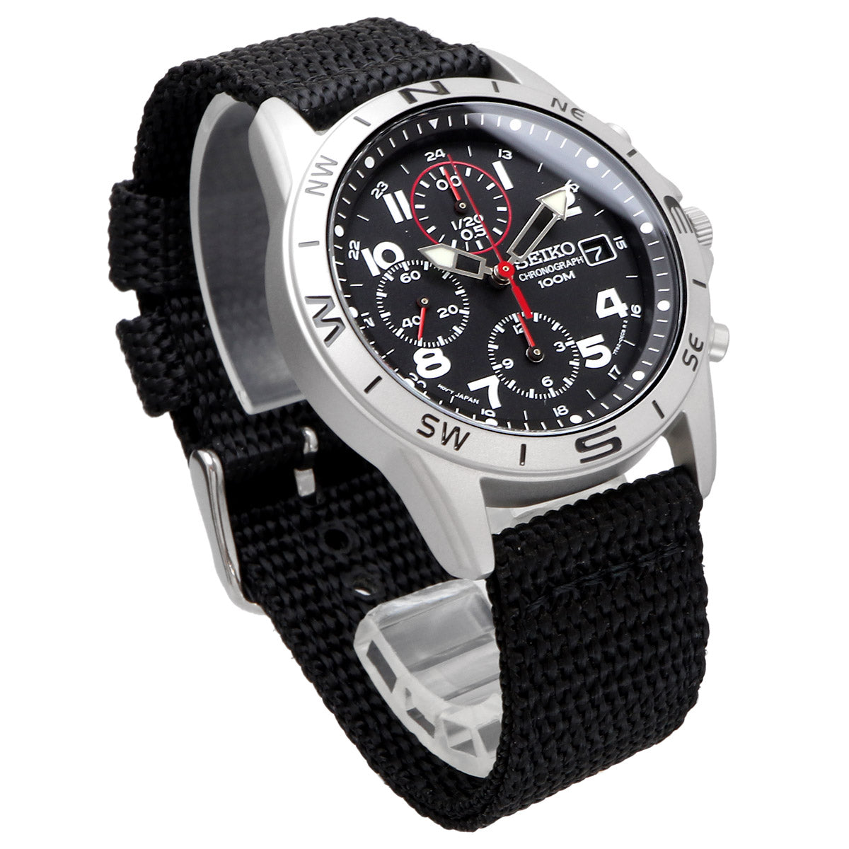 SEIKO Chronograph Black Dial Men's Watch SND399P
