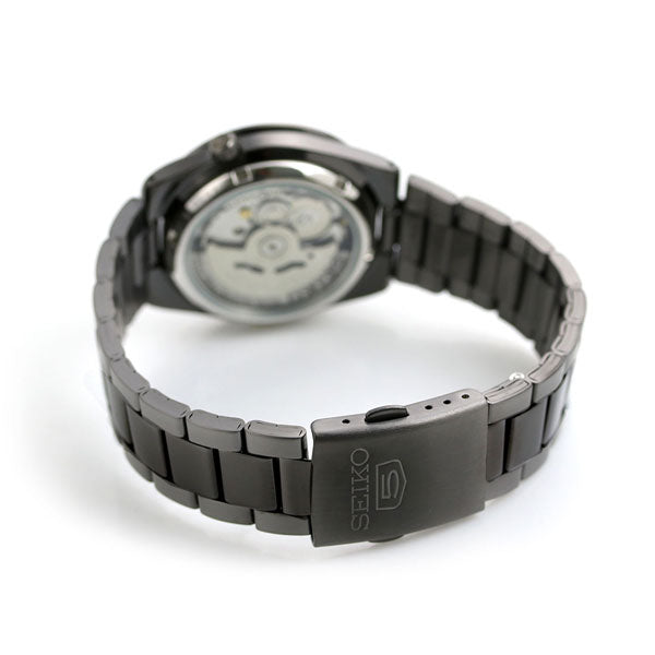SEIKO 5 SNKE03K1 black automatic watch wrist view